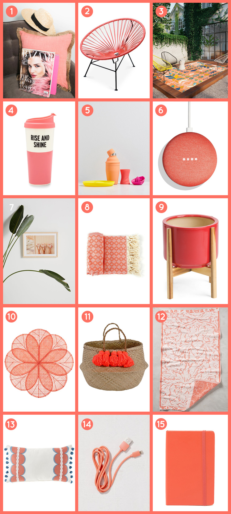 Brighten Up Your Home with Pantone's Color of the Year 2019, Living Coral | InStyleRooms.com/Blog